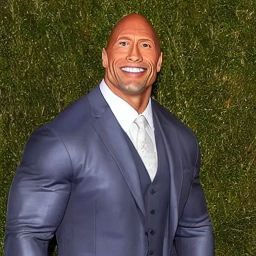 Image similar to photo of Dwayne Johnson at 100 years old