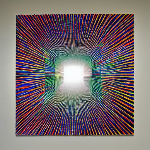 Prompt: a universe within a universe by julio le parc, highly detailed, bright tones