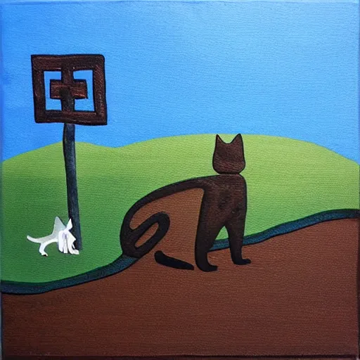 Image similar to cat landscape