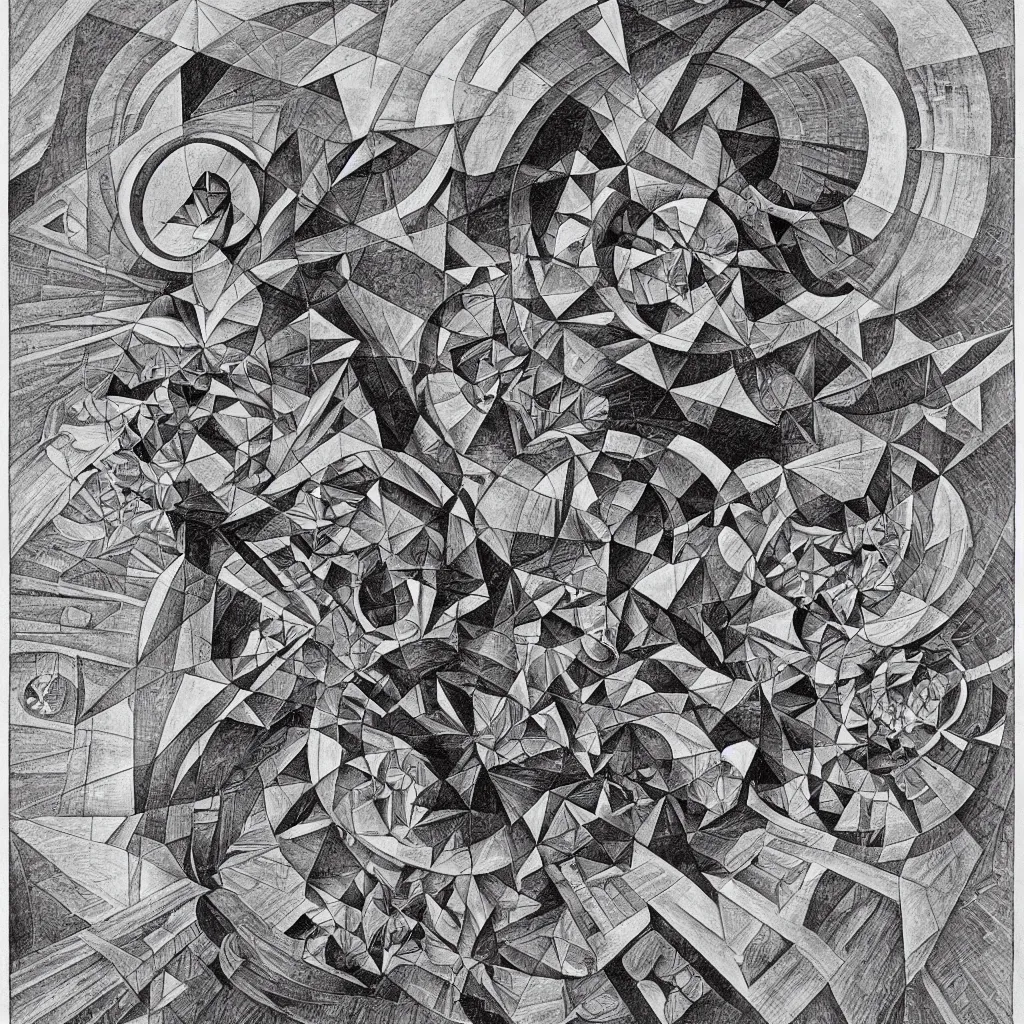 Image similar to subconscious psyche by escher