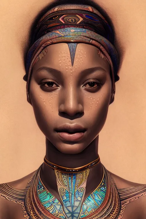 Image similar to body portrait of beautiful nubian ancestral tribal tattooed young pincess, underwater photography full body portrait of a young beautiful woman swimming low angle by terry o'neill intricate, elegant, highly detailed, digital painting, artstation, concept art, smooth, sharp focus, illustration, art by artgerm and greg rutkowski and alphonse mucha, 8 k