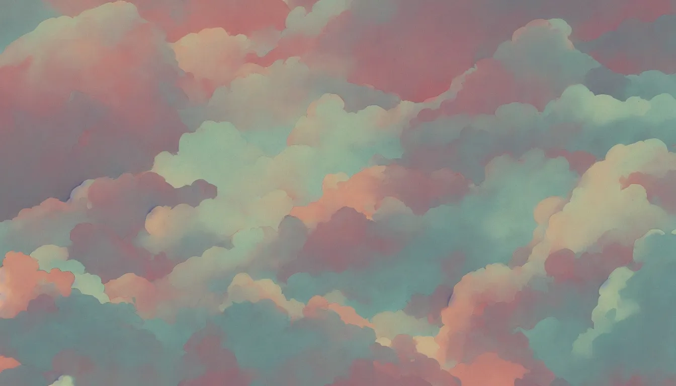 Image similar to subtle watercolor texture clouds minimalist kilian eng, minimalist