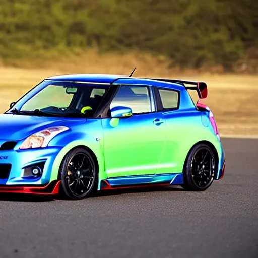 Image similar to a suzuki swift sport nissan gtr r 3 5 mix