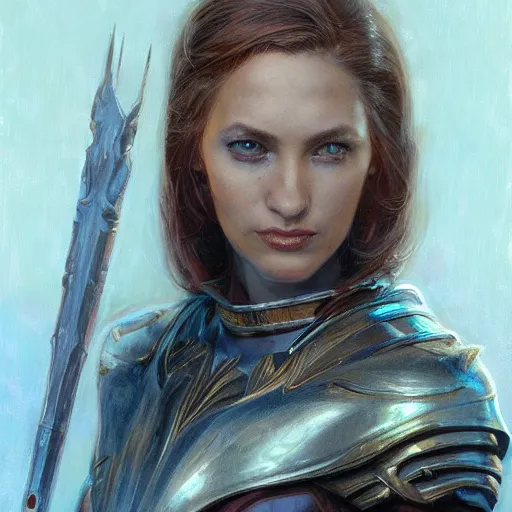 Prompt: the female flame knight, closeup portrait art by donato giancola and greg rutkowski, vintage retro, realistic face, digital art, trending on artstation, symmetry!!