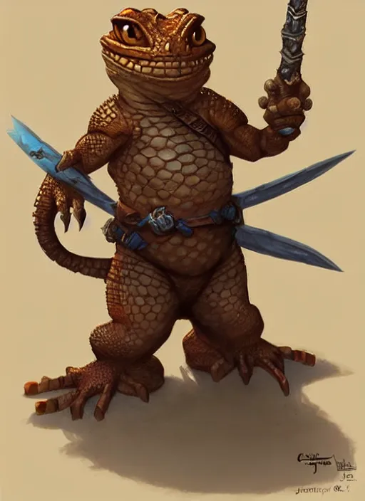 Image similar to a lizard warrior by cory loftis and justin gerard, trending on artstation