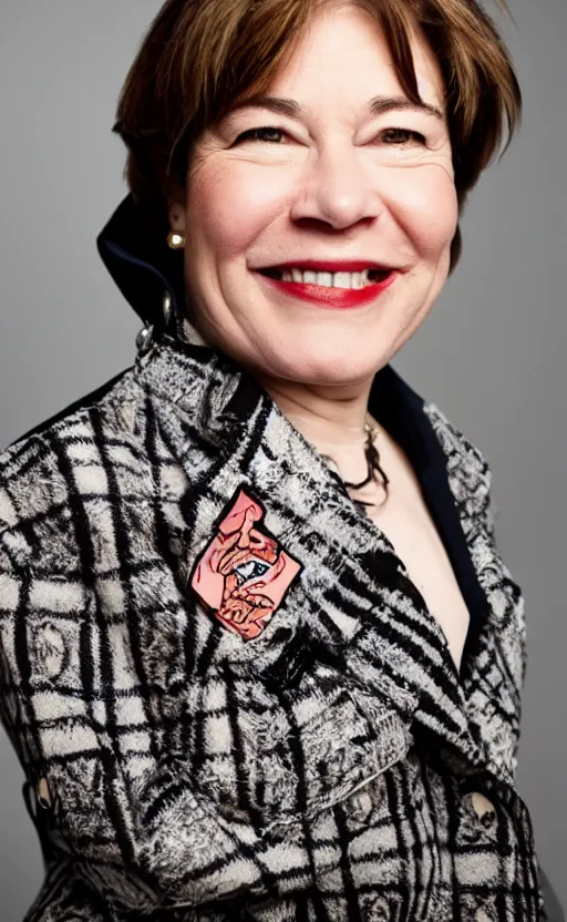 Prompt: amy klobuchar wearing vivienne westwood, photograph by terry richardson