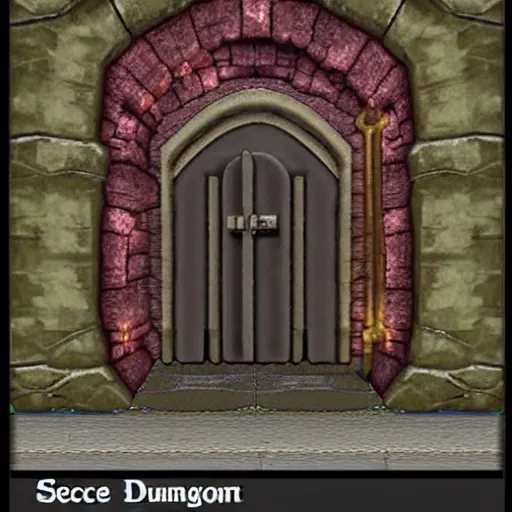 Prompt: secret dungeon entrance