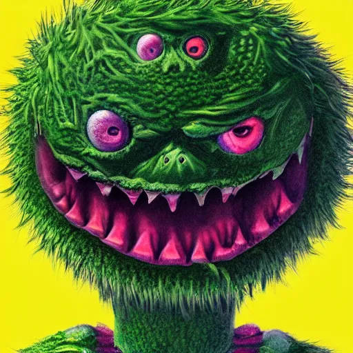 Image similar to a tennis ball monster shrugging shrug , digital art, fantasy, magic, trending on artstation, ultra detailed, professional illustration by Basil Gogos