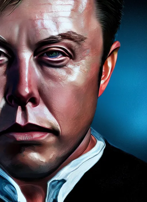 Image similar to highly detailed portrait elon musk gta 5 art, unreal engine, fantasy art by stephen bliss, global illumination, radiant light