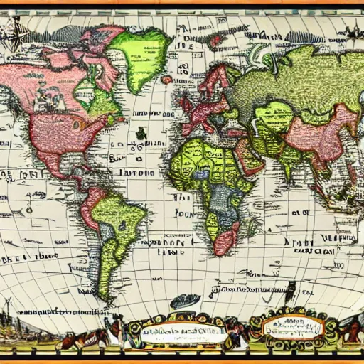 Image similar to alternate history world map