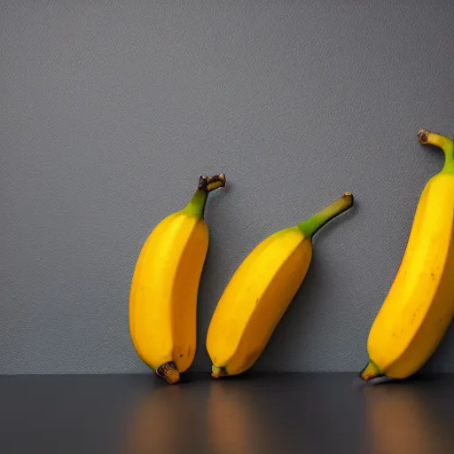 Image similar to A ultra high resolution studio photo of a banana, studio lighting, orange background, 8k.