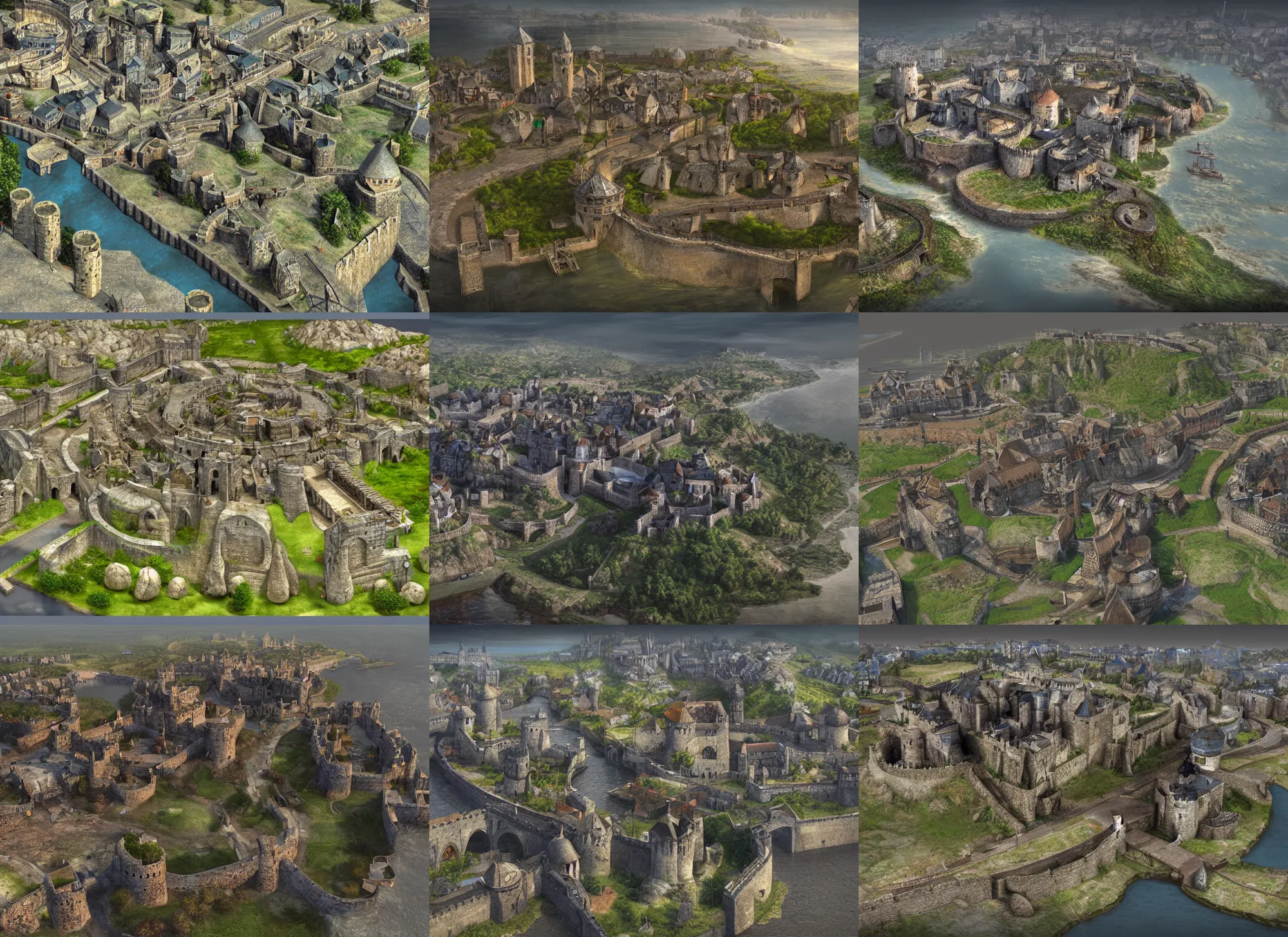 The Fortified Medieval Town - The Game