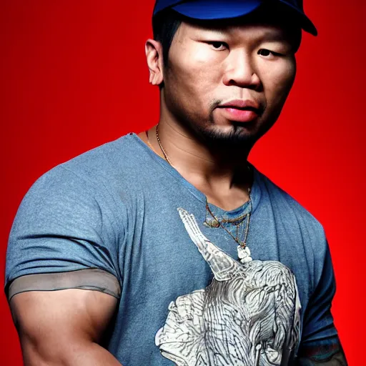 Prompt: asian 50cent, photo