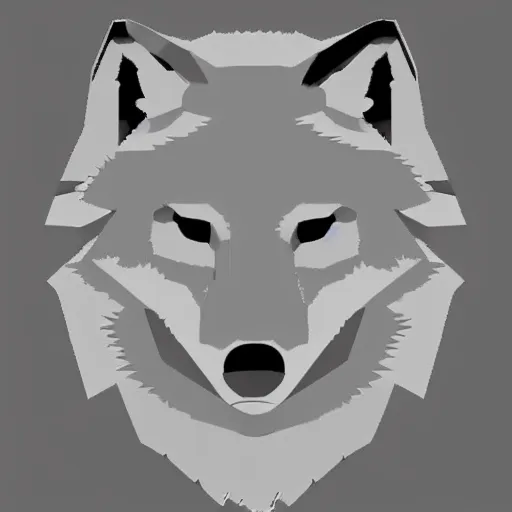 Prompt: wolf template base sketch, simple, no color, high quality, HD, 8K