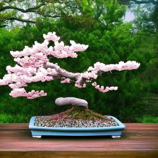 Image similar to beautiful photo of sakura bonsai , hd ,very relaxing