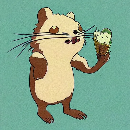 Image similar to beaver concept art, studio ghibli, whimsical, lighthearted, original design by miyazaki