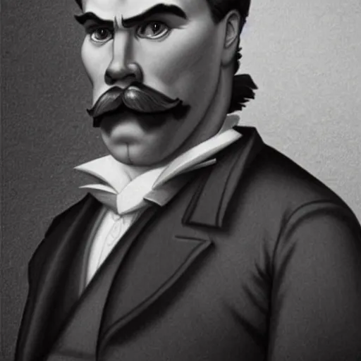 Image similar to the ultimate gigachad, incredibly muscular Friedrich Nietzsche, Friedrich Nietzsche with chiseled jawline, character art, trending on artstation
