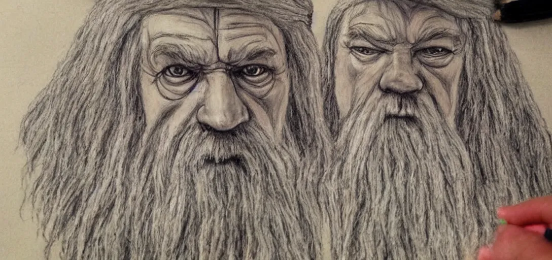 Drawing Gandalf  PaintingTube