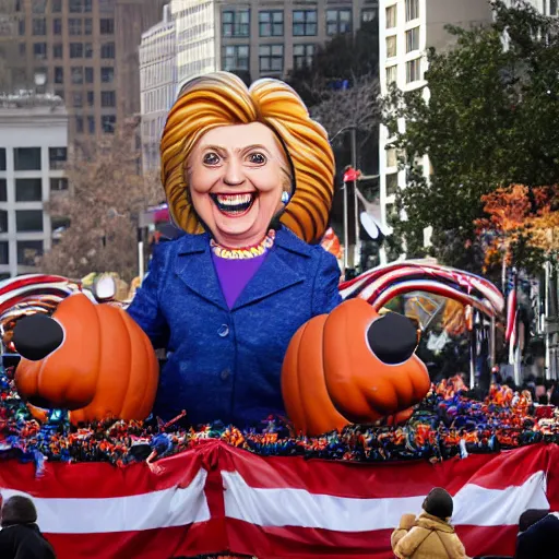 Image similar to hillary clinton float in the macy's thanksgiving parade