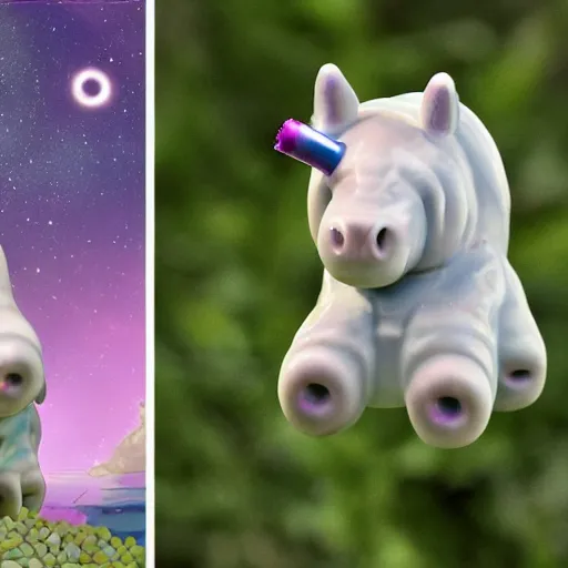 Image similar to photo of a unicorn tardigrade