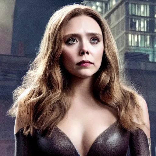 Image similar to elizabeth olsen as catwoman