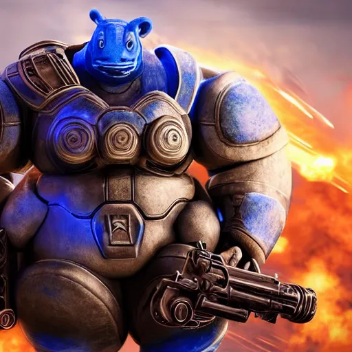 Prompt: Blastoise as Blastoise in gears of war, splash art, movie still, detailed face, photorealistic facial features, cinematic lighting, dramatic, octane render, long lens, shallow depth of field, bokeh, anamorphic lens flare, 8k, hyper detailed, 35mm film grain