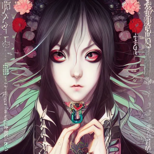 Prompt: emo japanesque electric girl gumi anime style, hyper detailed, illustration, digital painting, art by artgerm and greg rutkowski and alphonse mucha, high delicate defined details, anime stylized, highly detailed, realistic, sharp focus, styled by rhads