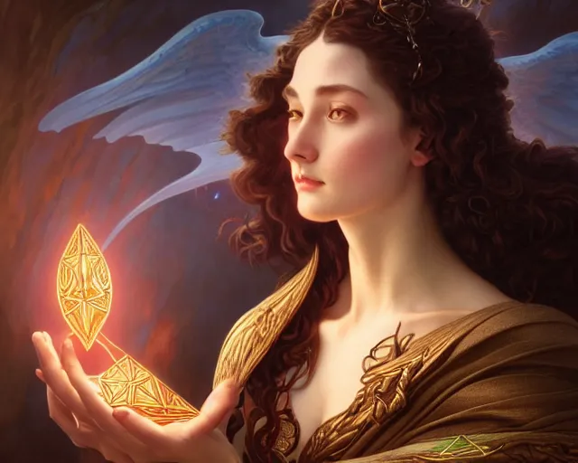 Prompt: photography of evelyn de morgan, deep focus, d & d and mtg, fantasy, intricate, elegant, highly detailed, digital painting, artstation, concept art, matte, sharp focus, illustration, hearthstone, art by artgerm and greg rutkowski and alphonse mucha