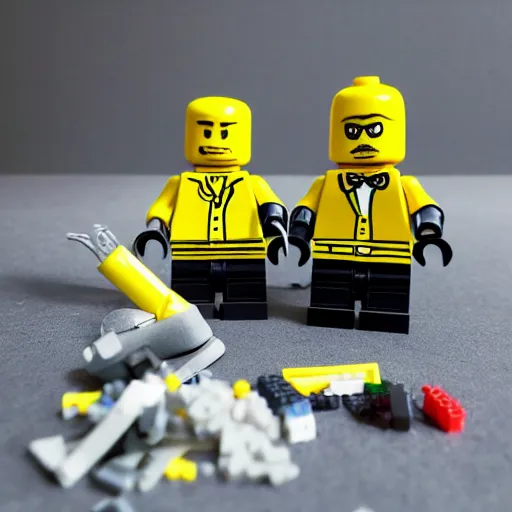 Image similar to Breaking bad lego set, realistic, ultra high detail, 8k.