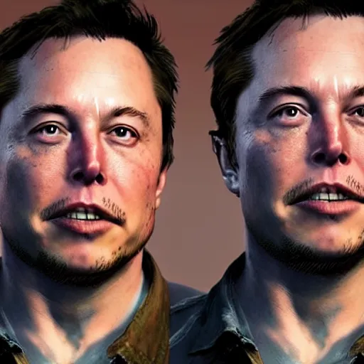 Image similar to portrait of elon musk in last of us, in game graphic, ps 5 gameplay, screenshot, high quality