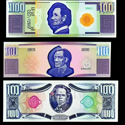 Prompt: 1 0 0, 5 0, 2 0, 1 0, 5 $ aud polymer note currency of rba