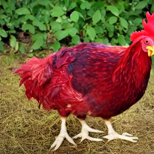 Image similar to adorable crimson chicken