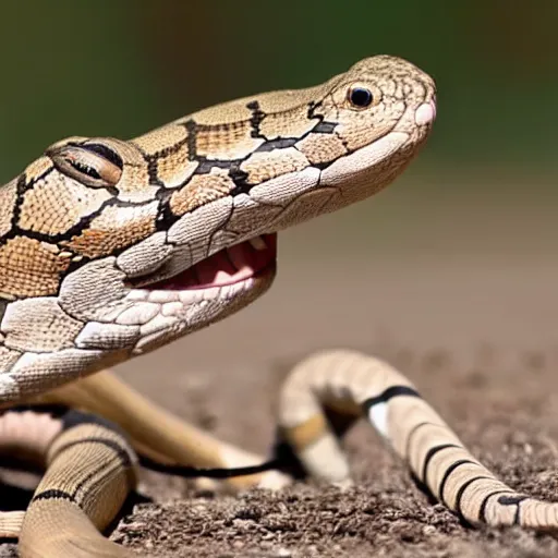 Image similar to a snake rearing its head