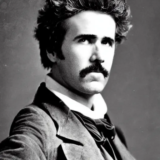 Image similar to will farrell in the old west, 1 8 0 0 s, historical image, highly detailed, high resolution