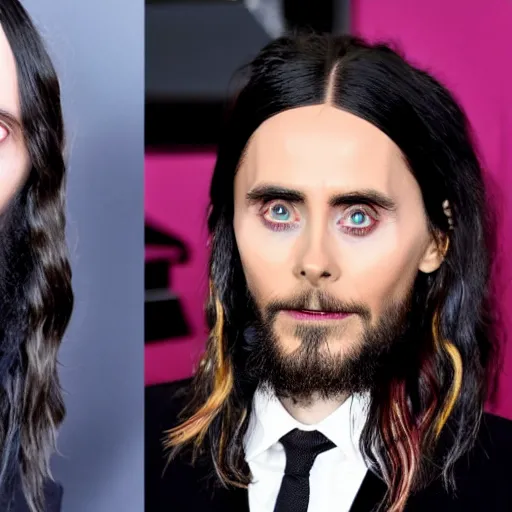Prompt: morbius and jared leto win a grammy award for the movie of all time