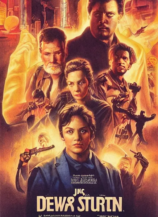 Image similar to poster for a movie by drew struzan