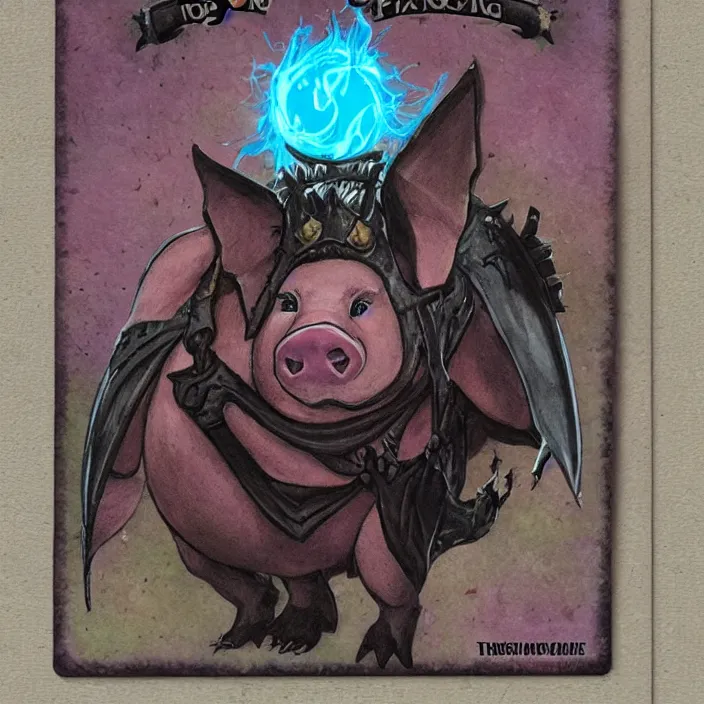 Image similar to magic the gathering pig card