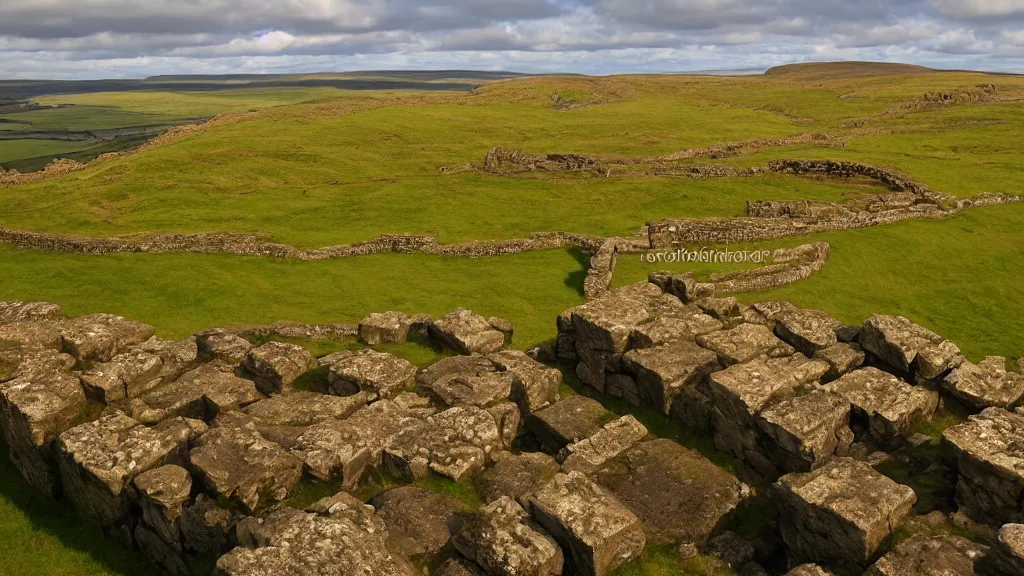 Image similar to hadrians wall lit by a natural light