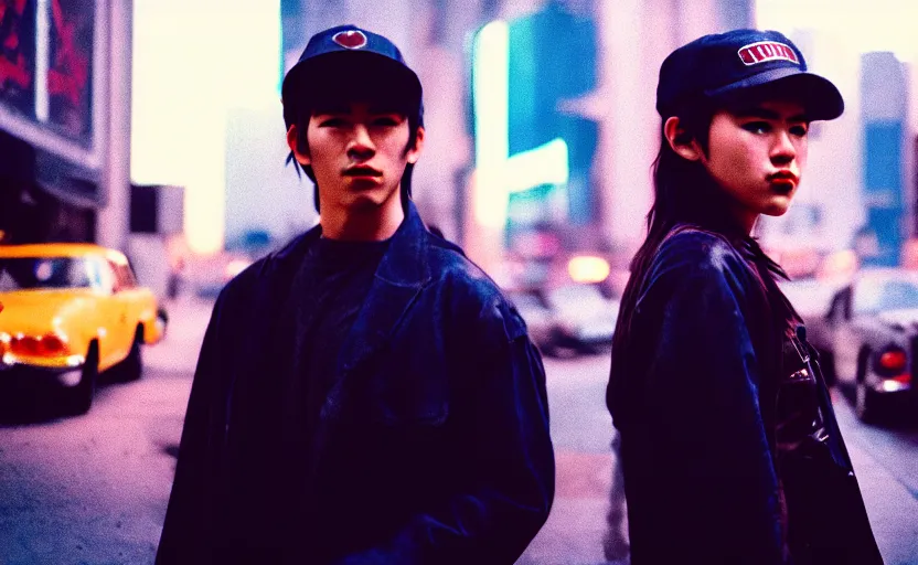Image similar to cinestill 5 0 d candid photographic portrait by quentin tarantino of ash ketchum, extreme long shot, modern cyberpunk moody emotional cinematic, clear skies, 8 k, hd, high resolution, 3 5 mm, f / 3 2, ultra realistic faces, ex machina
