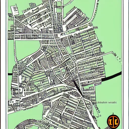 Prompt: gotham city map