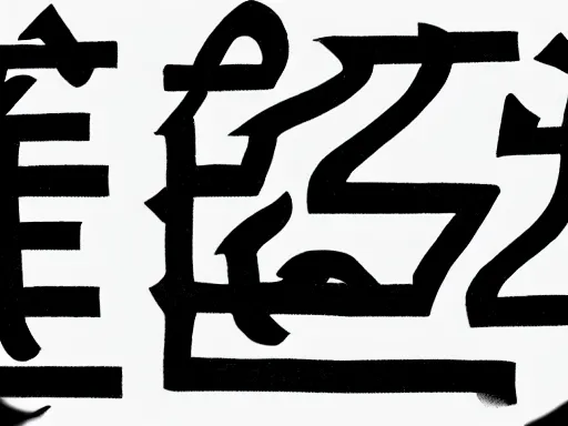 Image similar to constructed script inspired by hebrew and khmer