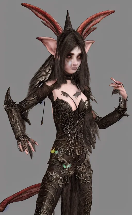 Image similar to Gothic elf princess in dragon armor, netsuke, unreal engine, high detailed