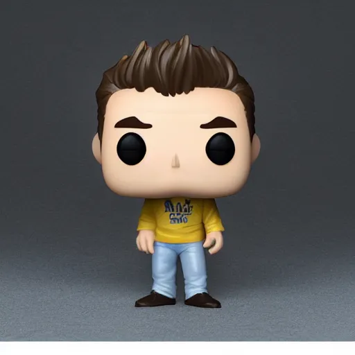 Image similar to a product shot funko pop of cal trask from movie east of eden, james dean