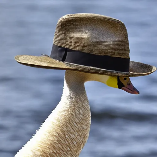 Goose store with hat