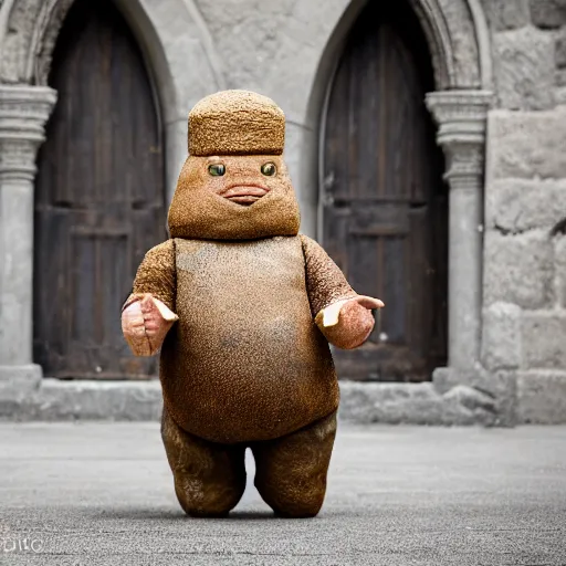 Image similar to a professional portrait of the hobbit golem, after he's been accepted as the new pope. 8 5 mm lens, f 1. 8.