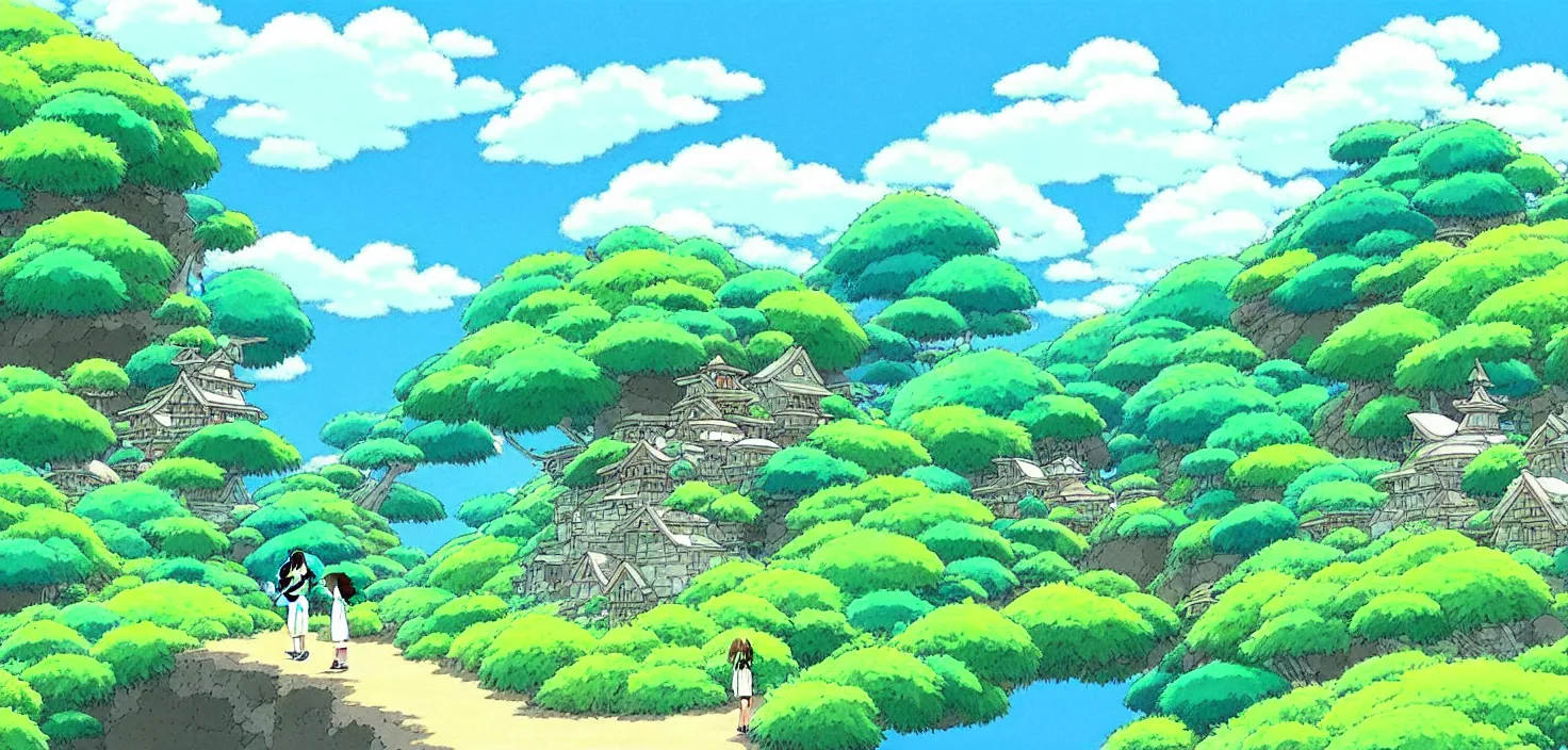 Image similar to exquisite studio ghibli landscape