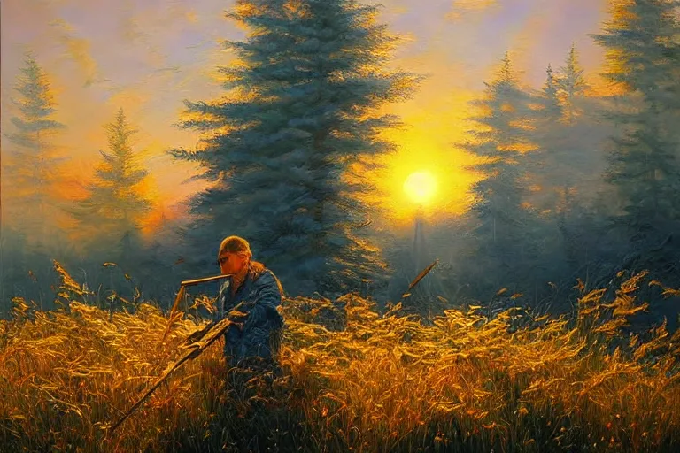 Prompt: viktor coy, fantasy, painting, ultra realistic!!!, clear weather, golden hour, sharp focus