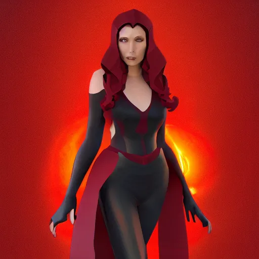 Image similar to still of scarlet witch in roblox, roblox art style, roblox aesthetic, artstation, cgsociety contest winner