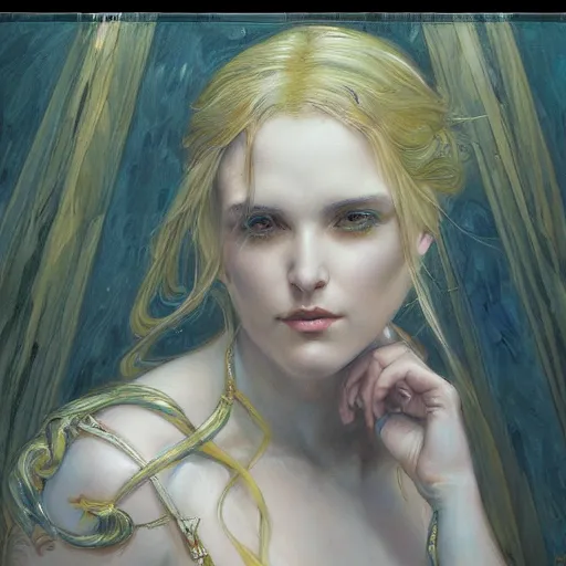 Image similar to a painting in the style of donato giancola, and in the style of charlie bowater, and in the style of charles dulac. smooth, sharp focus, semi - realism, symmetry.