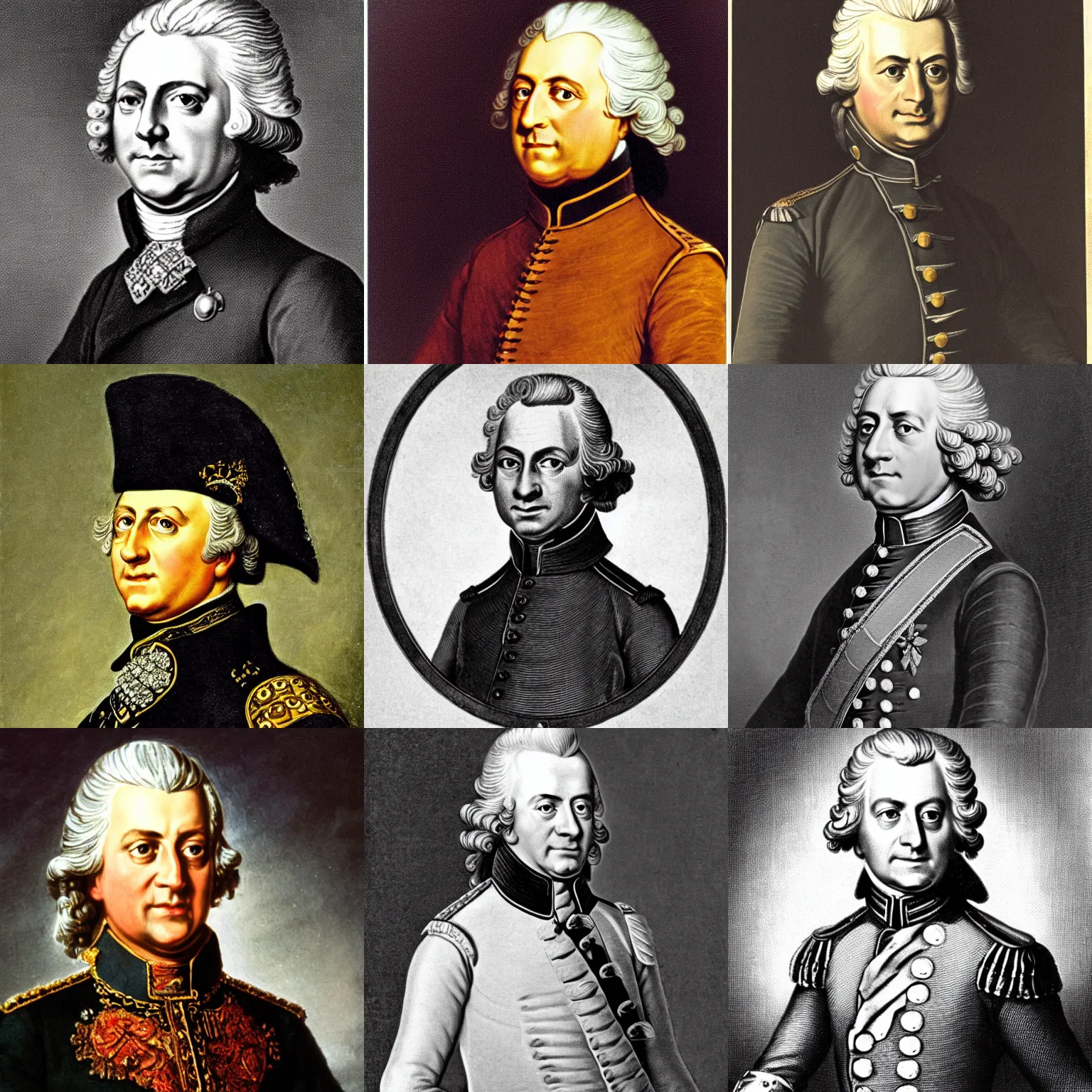 Prompt: a photograph of frederick the great